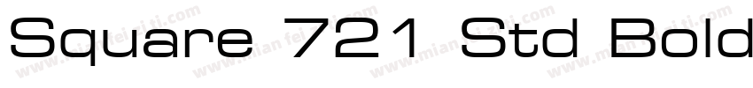 Square 721 Std Bold Extended字体转换
